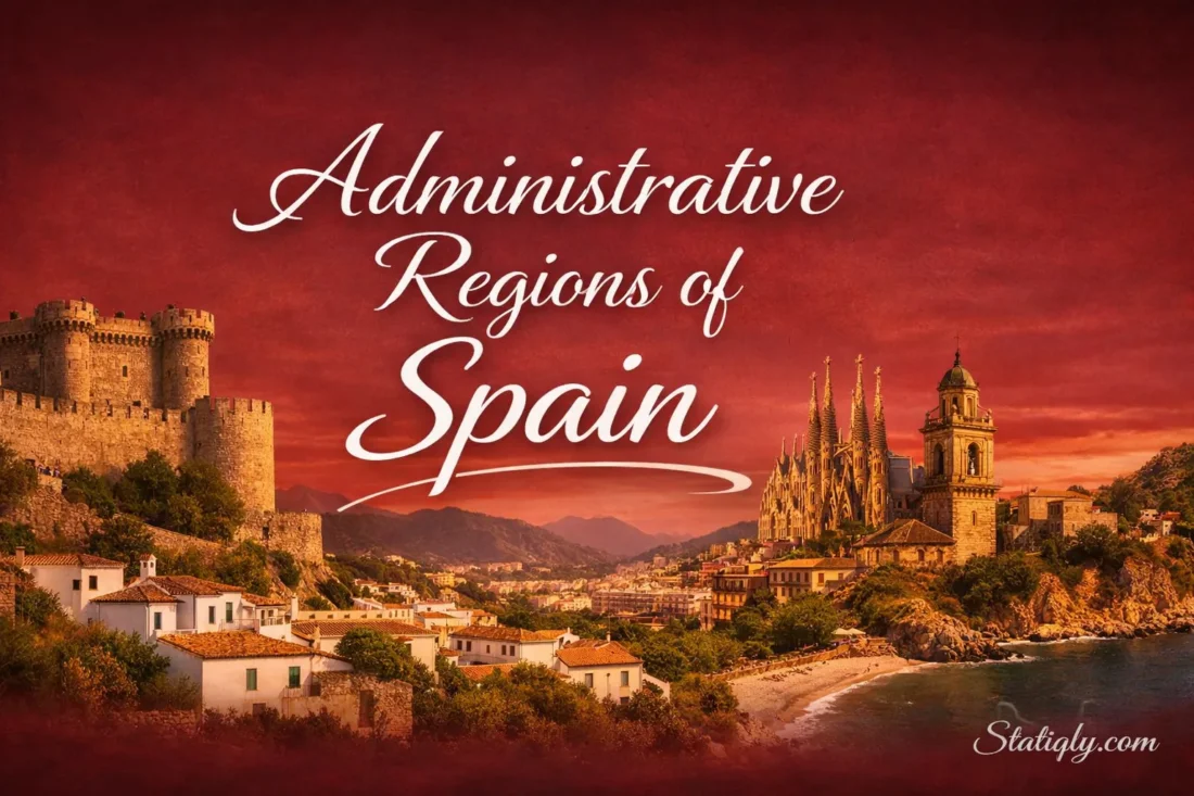 France shows a map of Spain's regions with colorful boundaries and city markers.