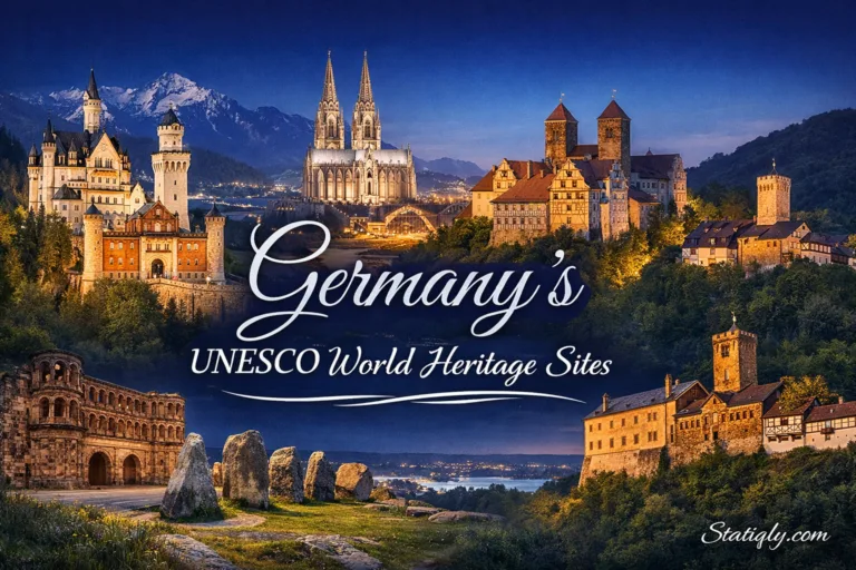 Stunning view of Germany's UNESCO World Heritage Sites with historic architecture and scenic landscapes