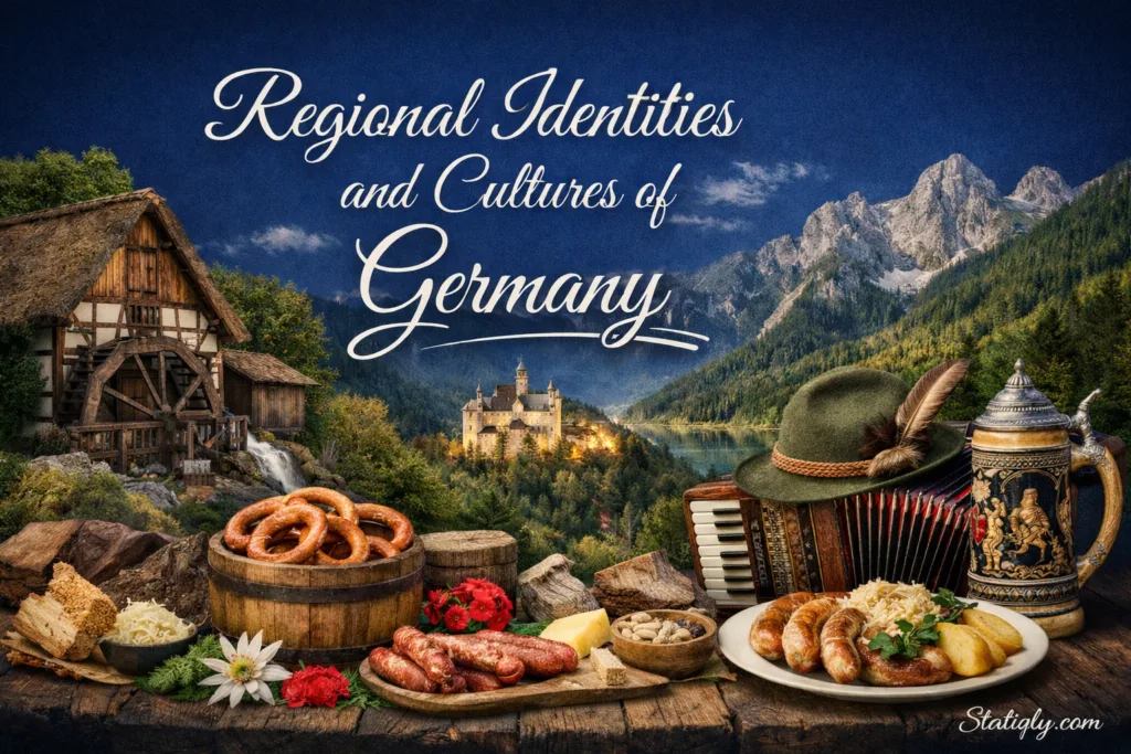 Traditional regional cultures of Germany showcase unique customs, foods, and landscapes across the country.
