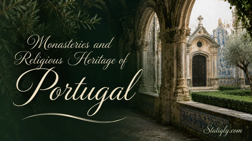 Majestic monasteries and religious heritage of Portugal showcased in historic stone architecture