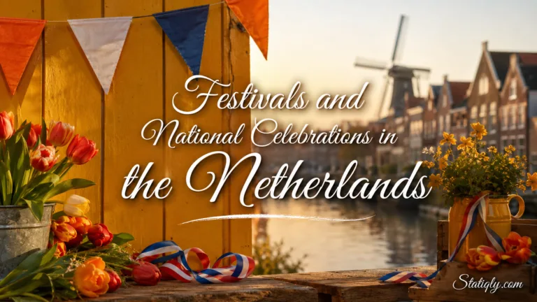 Colorful festivals and vibrant national celebrations take place across the Netherlands throughout the year.